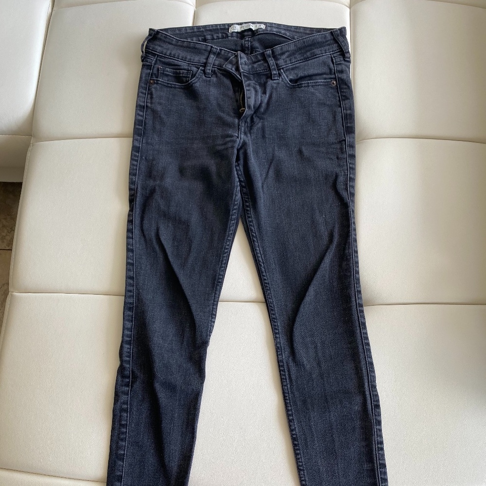 Abercrombie & Fitch Black Charcoal Skinny Jeans